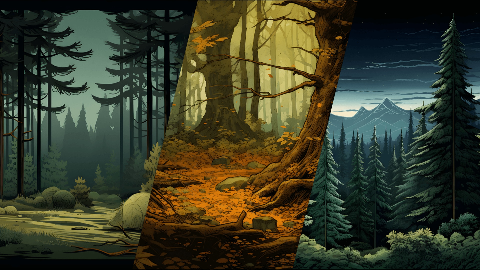 UNIVERSE ART – Forest Illustration